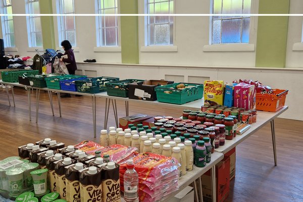 Foodbank laid out