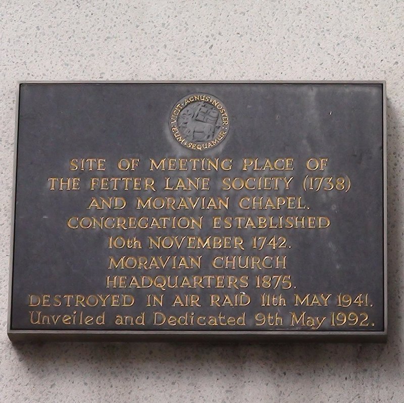 Fetter lane plaque