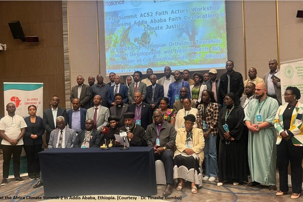 AACC Faith actors at the Africa Climate Summit-2 in Addis Ababa, Ethiopia. [Courtesy - Dr. Tinashe Gumbo] Sept 2025