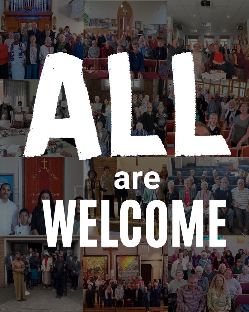 All are welcome banner