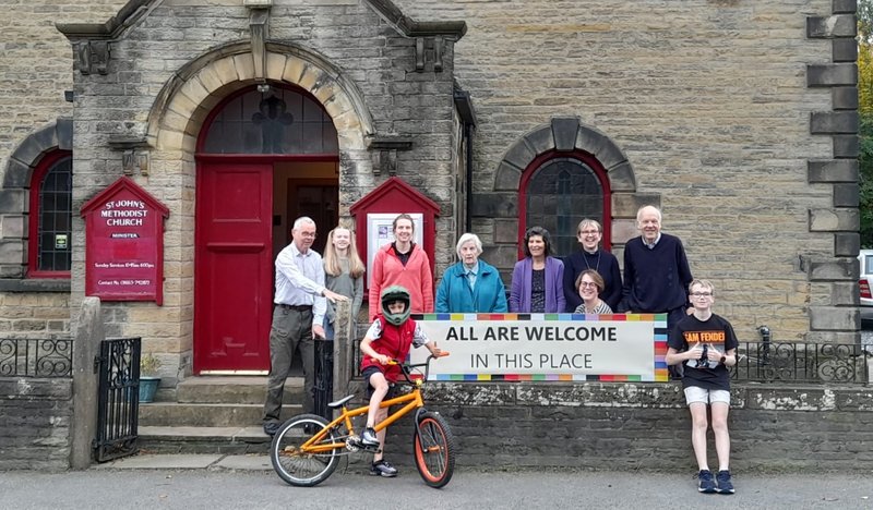 All are welcome banner