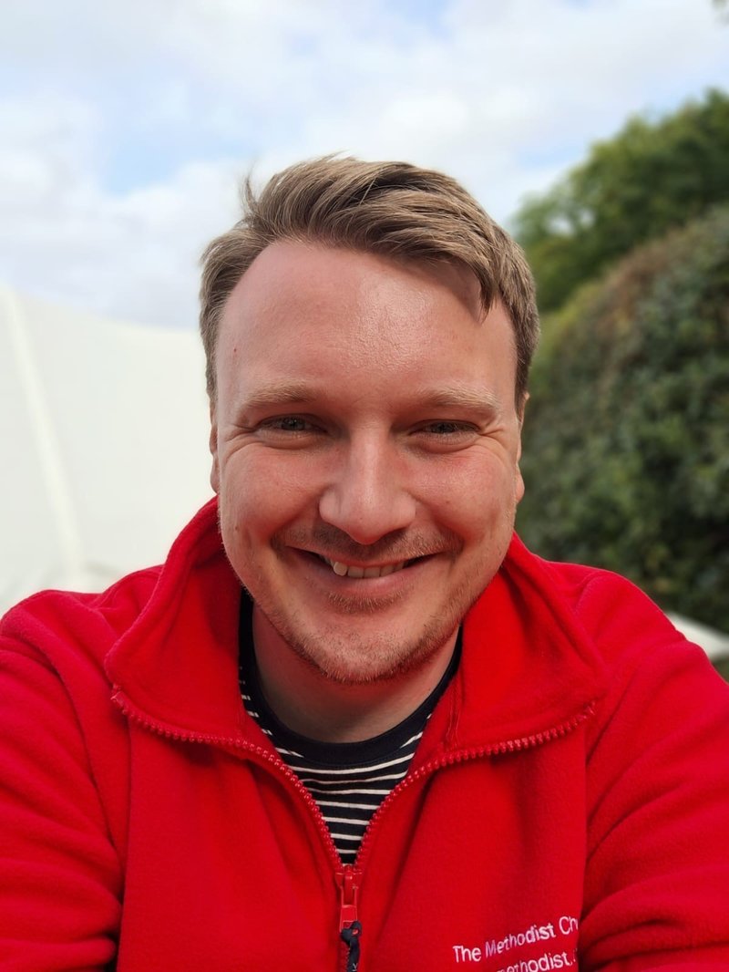 Headshot of Bryn Lauder in a Methodist-branded fleece