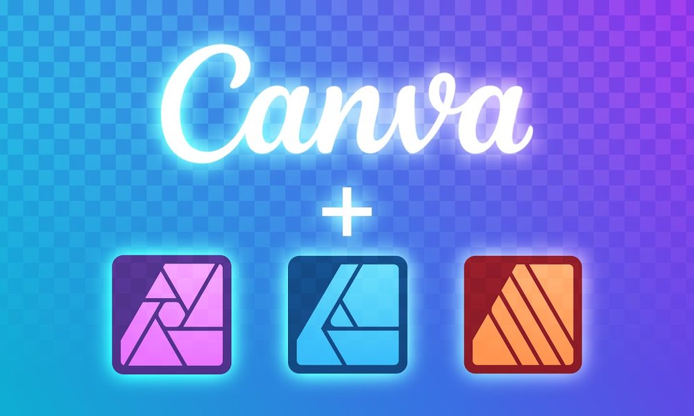 The Canva and Affinity Apps logos.