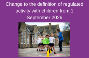 Change to definition of regulated activity