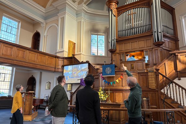 Cllr Sandeep Ghosh, Martin Criddle, Saul Farrell and Rev Dr Val Ogden (2)