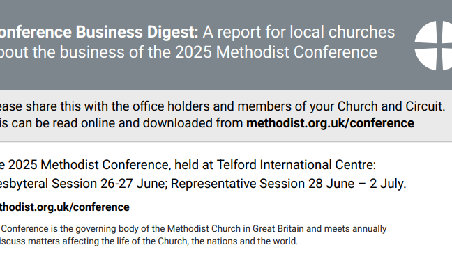A screenshot of the first page of the Conference 2025 Business Digest paper.