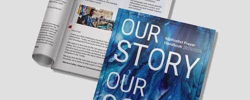 Cover-inside pages of Methodist Prayer Handbook Our Story Our Song