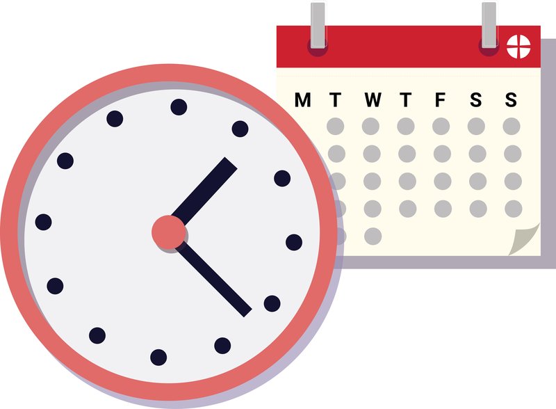 Clock and calendar