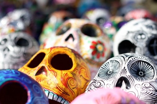 Day of the dead skulls