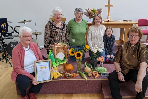 Eco Church celebrates the Gold Eco Award at the Harvest Festival