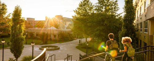 Students on campus