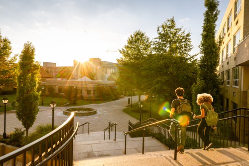 Students on campus