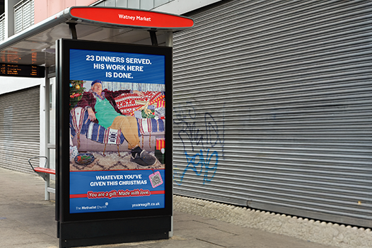 Gifted TfL bus stop advert