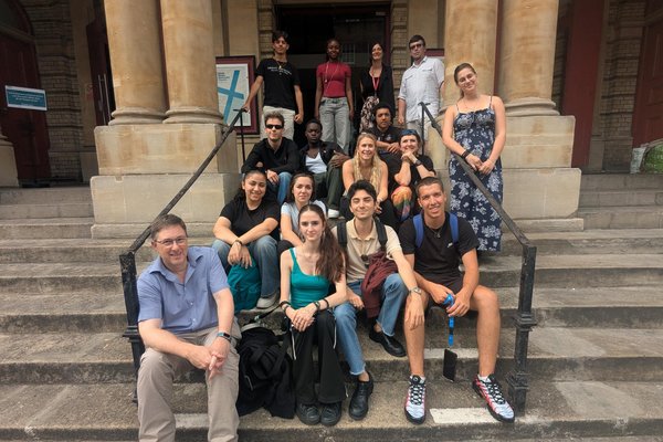 Group outside Hinde St Methodist Church