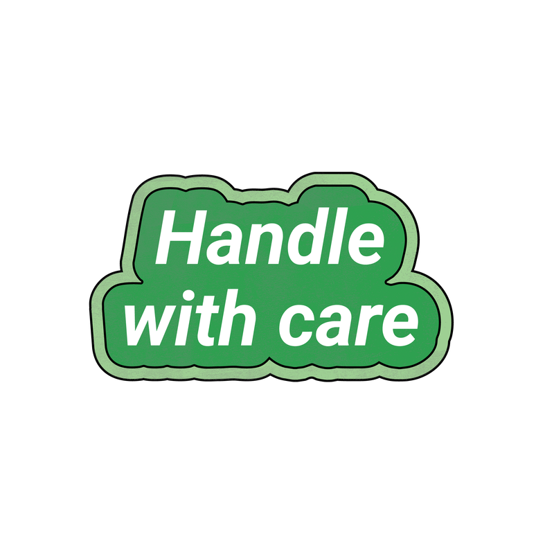 Handle with care stamp