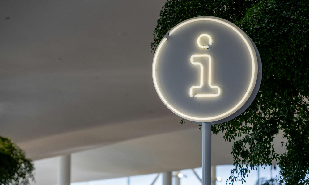 i sign for information