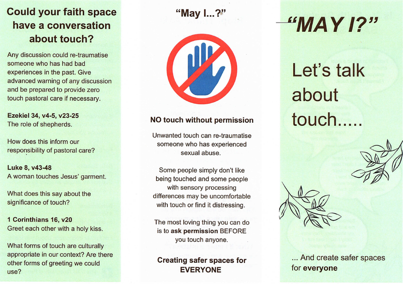 leaflet about touch in church