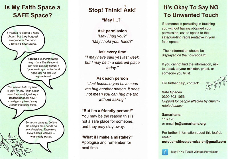 leaflet about touch in churches