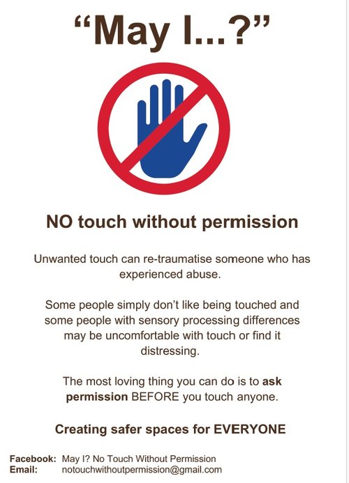 May 1 - No touch without permission Poster 2025