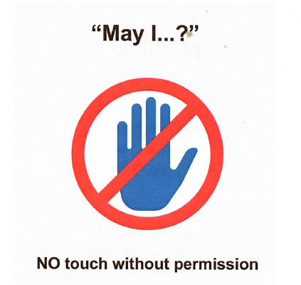 NO touch without permission