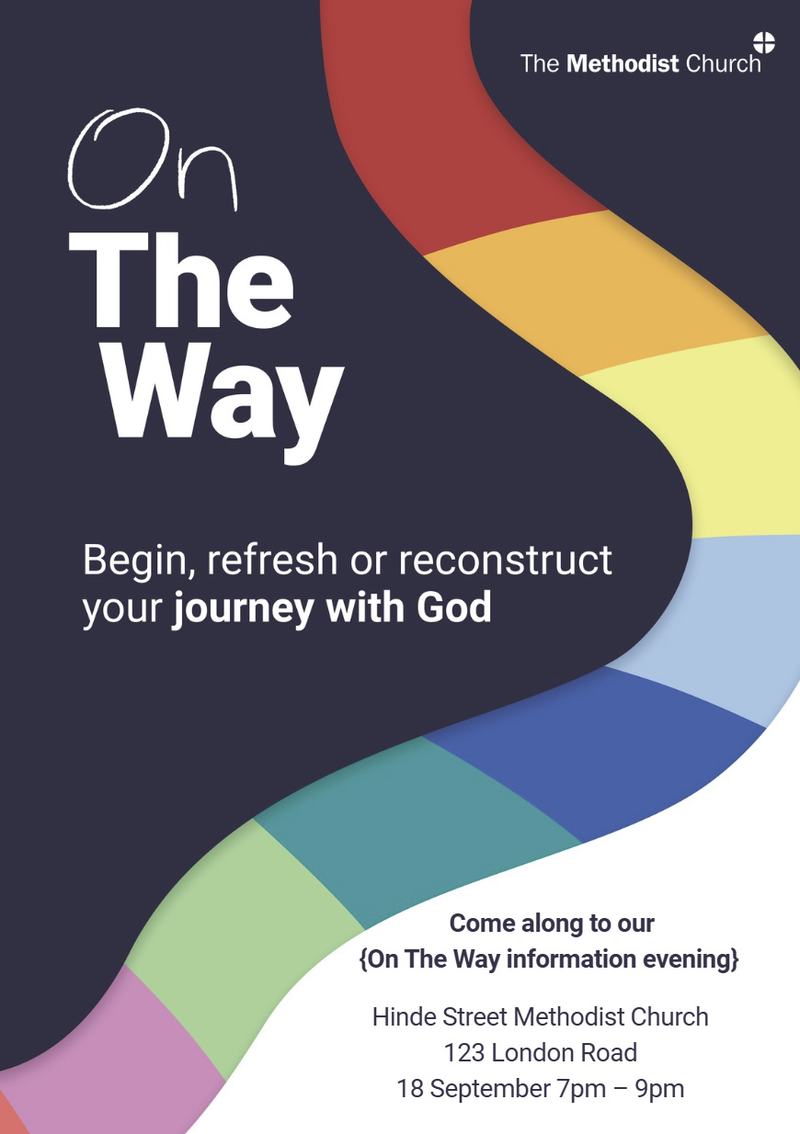 On the Way editable poster
