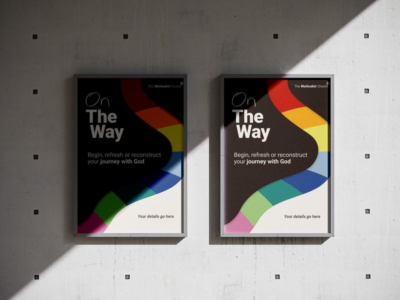 Mockup of On The Way posters