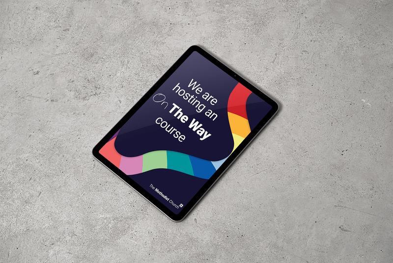 iPad with an OTW social media post