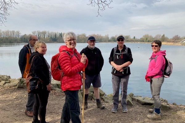 Pilgrims on the route through the Telford Circuit