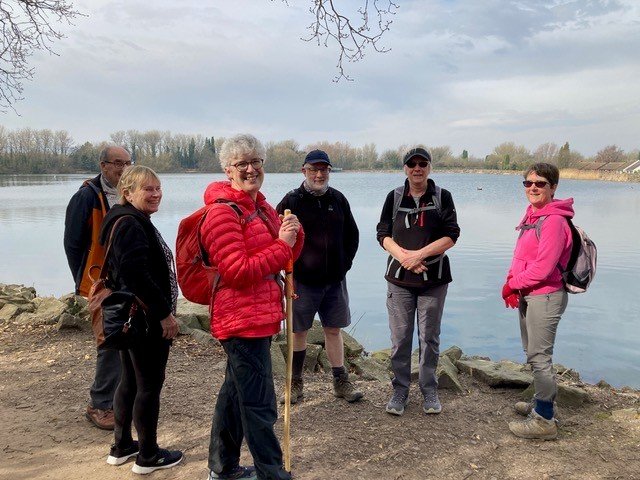 Pilgrims on the route through the Telford Circuit