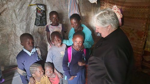 Presidential Visit. Helen. Kenya. Kawangwere Ministry in Nairobi slum Kenya