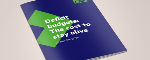 Deficit budgets: The cost to stay alive report mockup