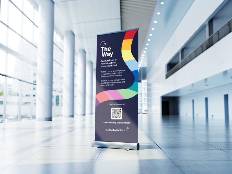 On The Way roller banner