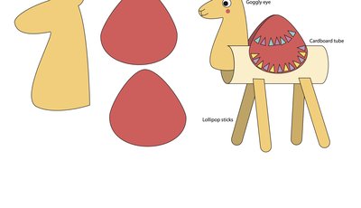 Camel craft activity instructions