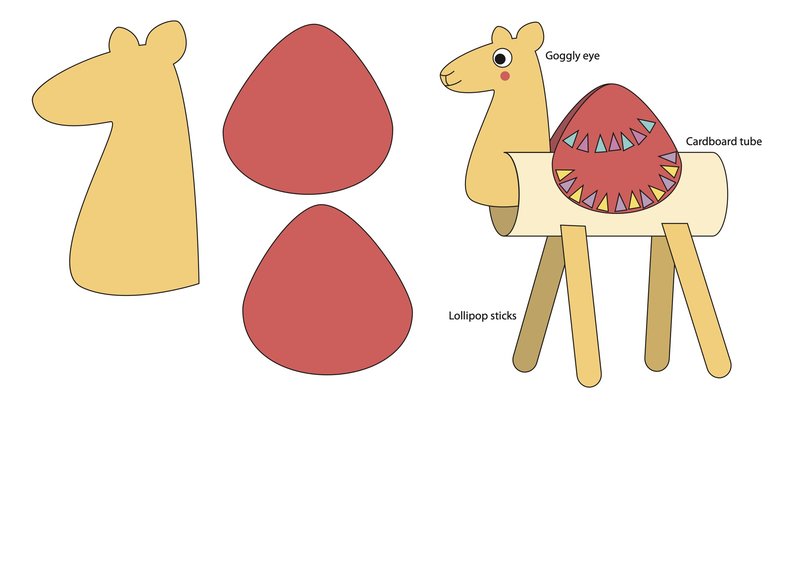 Camel craft activity instructions