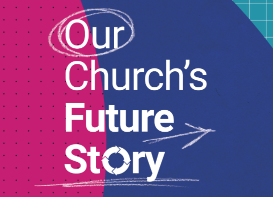 Front cover of the our church's future story booklet