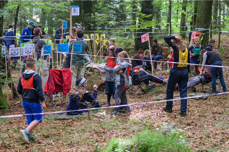 young people participating in outdoor activity