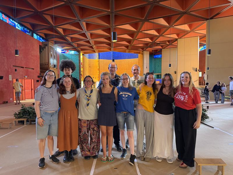 Pilgrims in Taize