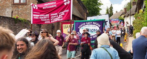 Tolpuddle Methodists banner