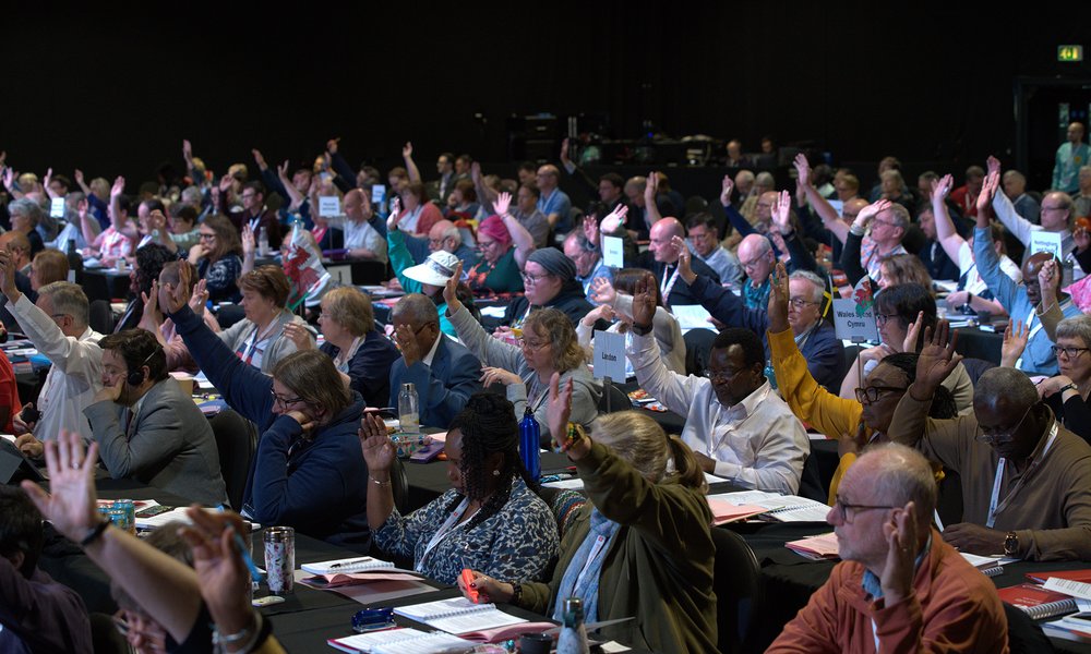 Voting in the Conference hall