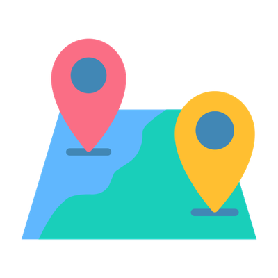 Map pins icon