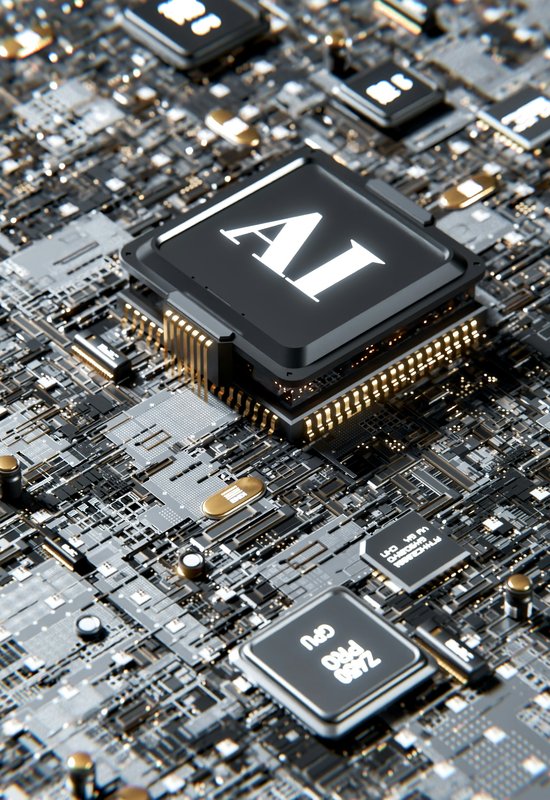3D render of AI and GPU processors