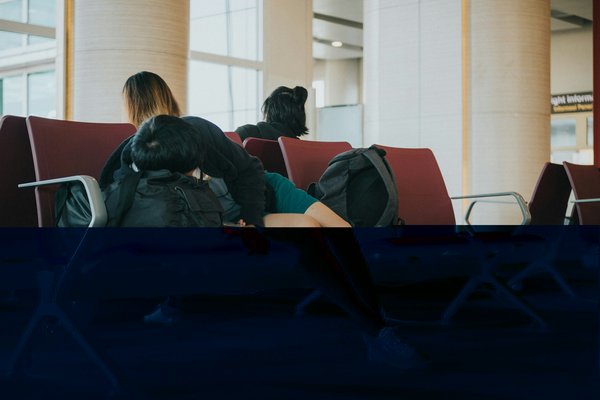 tired at the station