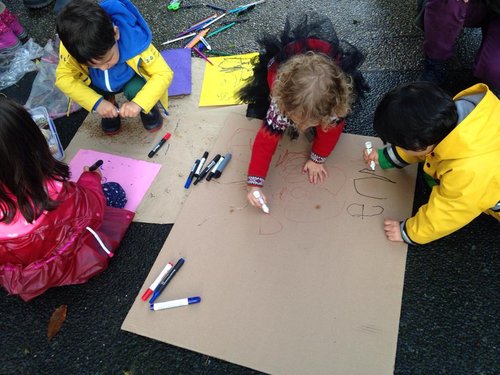 lac-children-in-bogota-preparing-protest-posters-nov-2019-2