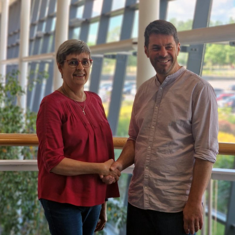 The Revd Mark Slaney and Caroline Stead at the 2025 Methodist Conference
