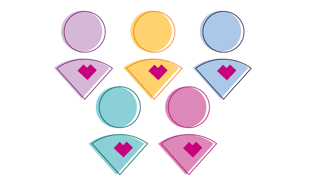 A visual representation of people